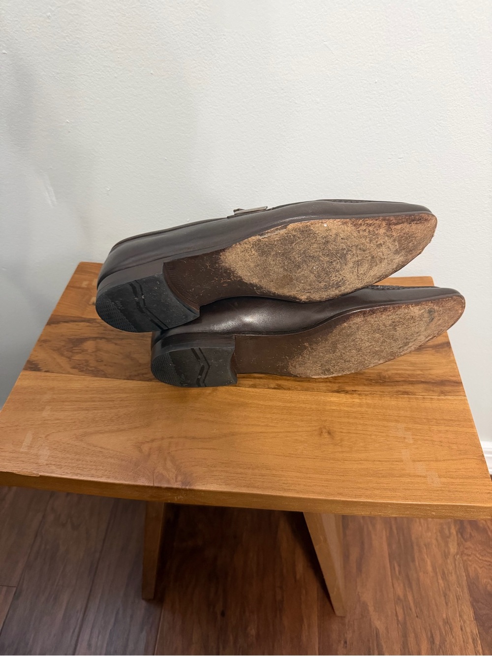 Men's Brown Leather Slip-On Loafers - Picture 6 of 6